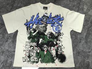 T-Shirt da <span class=keywords><strong>Uomo</strong></span> Alxin, Stile <span class=keywords><strong>Casual</strong></span>, Manica Corta, 100% Cotone, Stampa Vintage Hell Star, <span class=keywords><strong>Abbigliamento</strong></span> <span class=keywords><strong>Estivo</strong></span> - Product Image 2