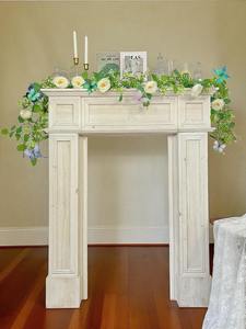 ليليس - عبوتان من أغصان الورد الاصطناعية البيضاء بطول 11.8 قدم - إكليل زهور مرن للزينة في أقواس الزفاف والجدران والطاولات - Product Image 6