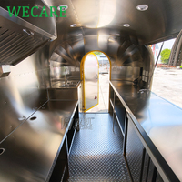 WECARE Camion de restauration mobile pour jus, cocktails, bière, café, boulangerie, hamburgers, poulet frit, pizzas, avec équipement de cuisine complet