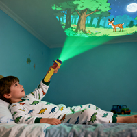 Lampe torche interactive de projection d'animaux avec sons, jouet éducatif pour enfants pour apprendre les appels des animaux grâce à la lumière et au son