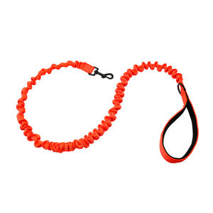 Correa de perro rosa reflectante elástica de primera calidad, fuerte, antigolpes, amortiguador elástico, cintas personalizadas, Collar de nailon para mascotas - Product Image 2