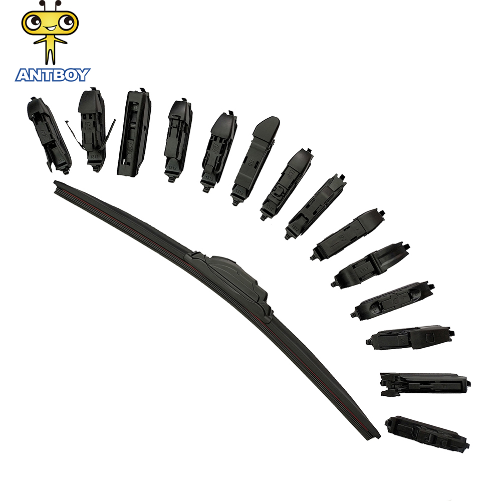 26 20 J-Hook Bracketless Wiper Blades Pair All Season Front 26" 20" Pair – Bracketless, All-Season, Fits Most Cars J-Hook Wiper Blades - Foto 8