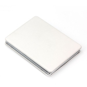 Espejo Cosmético de Bolsillo Plegable de Doble Cara, Rectangular, de Plástico Blanco, Personalizado al por Mayor - Product Image 5