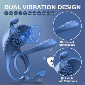 Anillo Vibrador para Retrasar la Eyaculación, Anillo de Retraso para el Pene, Artefacto para Masturbación Masculina, Vibrador para Parejas - Product Image 3