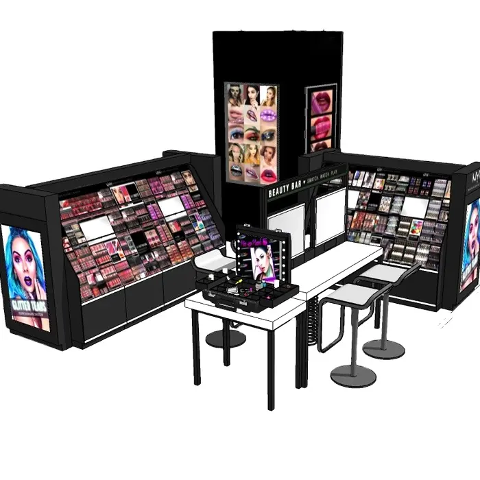 New product makeup counter display makeup cosmetic display stand