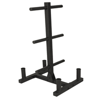Support de rangement en métal pour plaques de poids et haltères, pour usage intérieur
