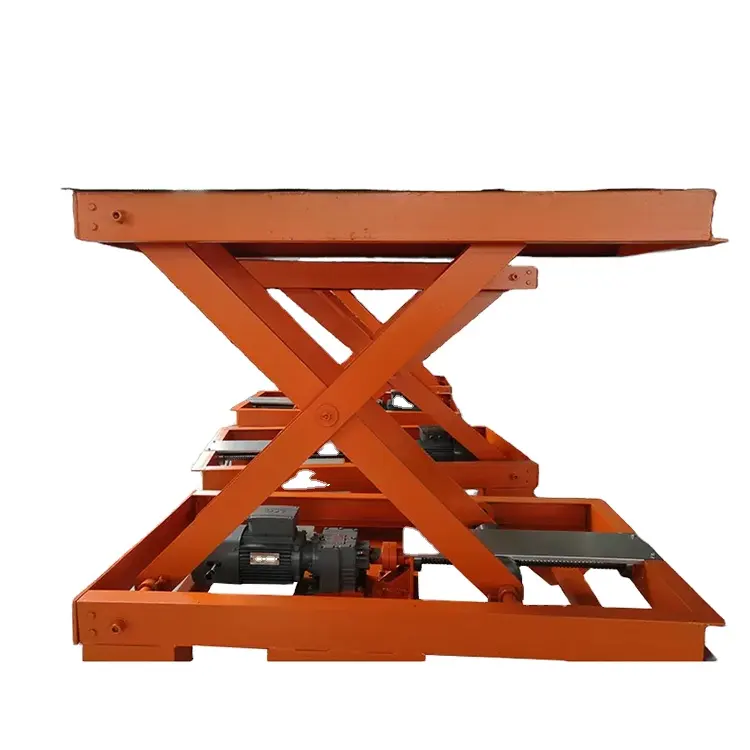 Fixed scissor lift small loading and unloading cargo flow water line lift large tonnage electric hydraulic lifting platform