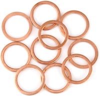 72-15 Nouvelle joint d'étanchéité en cuivre pour bouchon de vidange d'huile, rondelle de compression, joint plat, anneau d'étanchéité, entretoise pour voiture
