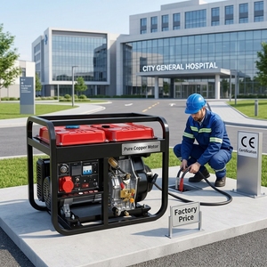 เครื่องกำเนิดไฟฟ้า KANGRUN ซุปเปอร์ไซเลนท์ 5KW 6.5KW 8KW 10KW ดีไซน์เก็บเสียง แบบโครงเปิด สตาร์ทอัตโนมัติ ควบคุมระยะไกล ประสิทธิภาพ 95% รุ่น DEG-SLK-5KW 5KW- - Product Image 1