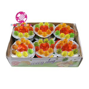 OEM ผลไม้คริสตัลรักพุดดิ้งเยลลี่ถ้วยลูกอมหลากสีสันรสวุ้นรูปหัวใจขนาดเล็กเยลลี่รูปกุหลาบ - Product Image 6