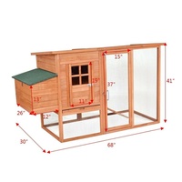 Cage à lapin pliable en bois de sapin, facile à nettoyer, pour intérieur et extérieur, vente en gros