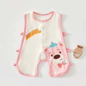 Romper de Algodón para Bebé, Chaleco sin Mangas, Unisex, Body de Verano, Tela Fina, Material Tejido - Product Image 1