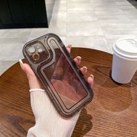 Coque de téléphone en TPU transparente de haute qualité pour Apple pour iPhone Design résistant aux chutes avec protecteur de caméra pratique pour les couples