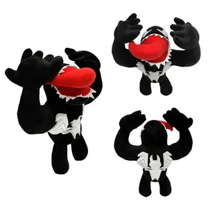 DL3169 Manufacture stuffed soft Black Scary venom plush animal toy Movie Figure Plush Doll Toys for Kid Movie Fan Christmas Gift
