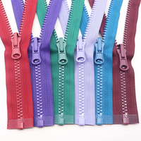 Fermetures éclair en résine plastique en gros d'usine, à queue ouverte, 5 couleurs #   25 cm pour vêtements, sacs, vestes, chaussures, tentes