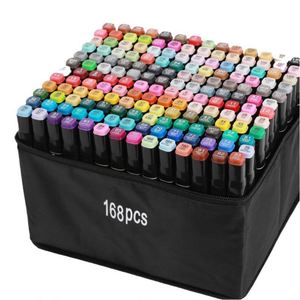 ชุดปากกามาร์คเกอร์หัวคู่สี 24~262 สี แบบถาวร พร้อมหัวแปรงสองแบบ ใช้แอลกอฮอล์และน้ำมัน และสามารถใส่โลโก้ได้ - Product Image 1