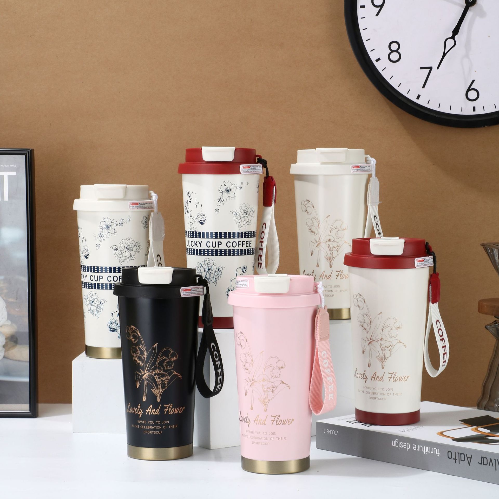 18oz Ceramic Coating Liner Vacuum Travel Coffee Mug