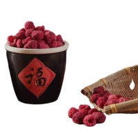 Frambuesas Enteras Liofilizadas Premium para Bebidas y Artes Culinarias, Color Vibrante, Infusión de Sabor Intenso, Ideal para Postres
