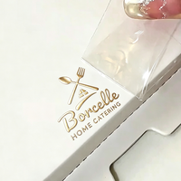 Autocollant de transfert personnalisé TEDDY, logo coloré, amovible, en feuille 3D, or, argent, métallique, pour boîte cadeau