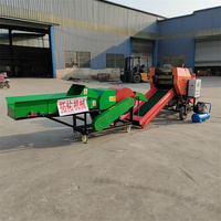 Machine d'emballage automatique industrielle électrique pour balles de foin et ensilage, système de compression élevé, sacs en plastique de qualité alimentaire, pompe et roulement