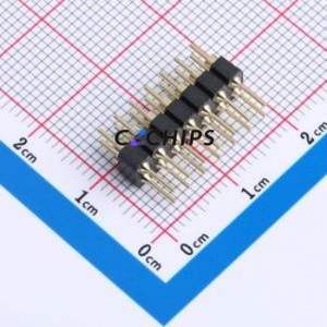 XDZ254C-2-07-Z-3.0-G1 Pin Header Through hole Component (THT),P=2.54mm Connector 2x7P 2.54mm 2.54mm Round Pin - Product Image 1