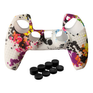 Funda de silicona extra gruesa para Playstation 5 <span class=keywords><strong>PS5</strong></span> Controller Protecective Skin & Thumb Grips para DualSense Mixcolor Cover - Product Image 4