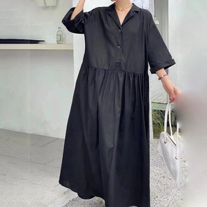 Caliente nueva Falda larga estampada, <span class=keywords><strong>traje</strong></span> y vestido de Manta <span class=keywords><strong>para</strong></span> <span class=keywords><strong>mujer</strong></span> dulce moda Color sólido manga corta a juego/ - Product Image 4