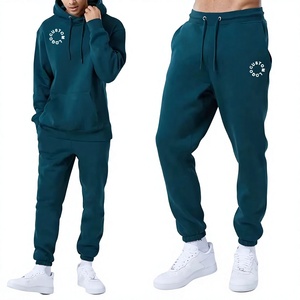 OEM Custom Logo <b>Men</b> Blank Heavyweight Hoodie and Sweatpants Set Manufacturer Oversized Blank Tracksuits for <b>Men</b> High Quality - Product Image 5