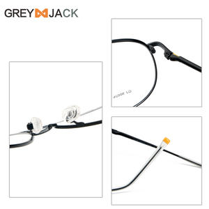 Monturas de Gafas de Aviador Grises Jack 90026, Montura Completa de Metal, Anti-UV, para Hombre, Estilo Piloto, Gafas Ópticas - Product Image 5