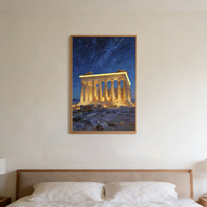 Tableau mural LED encadré Paysage Urbain sur Toile – Décoration Murale Lumineuse pour Salle de Bain, Chambre et Salon - Product Image 2