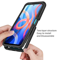 Casing Ponsel Redmi Note11 2 Dalam 1, Casing Ponsel Mode Baru Akrilik dengan PC Penutup Bingkai Depan