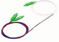 Divisor de Red de Telecomunicaciones de Alta Potencia PER ER PLC 10.7dB 1x2 1:2 Monomodo Mini de Polarización Óptica (PM) SC/FC/LC/ST