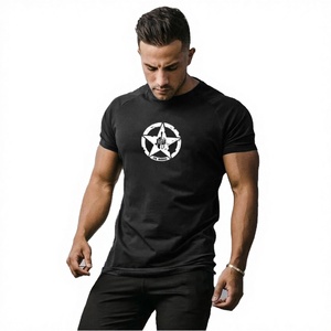 เสื้อยืดออกกำลังกายผู้ชาย คอตตอน 95% สแปนเด็กซ์ 5% พิมพ์ลายตามสั่ง แบบลำลอง คอกลม แขนสั้น ระบายอากาศได้ดี ขายส่ง - Product Image 2