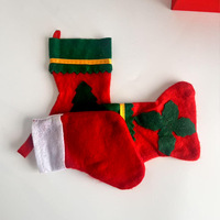 Décorations de Noël, chaussettes flocon de neige de Noël, petits pendentifs, accessoires, housses pour couteaux et fourchettes, mini chaussettes, couverts