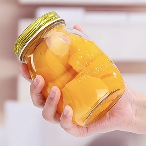 16oz Glass Mason chum với Leak-proof nắp thường xuyên Miệng kín lọ cho thực phẩm lưu trữ đóng hộp cà phê & thủ công mỹ nghệ cho Thạch - Product Image 6