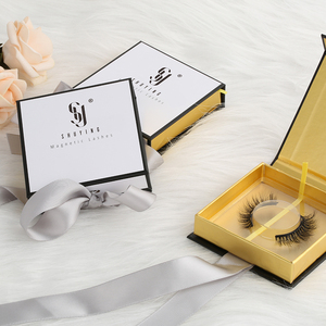 Vegan Vegan Eyelashes SY SHUYING 2021 New Products Cruelty Free And Vegan 19mm Eyelashes Faux Mink Strip Lash And OEM ODM Box