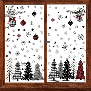 Gran oferta, pegatinas <span class=keywords><strong>de</strong></span> ventanas <span class=keywords><strong>de</strong></span> Feliz <span class=keywords><strong>Navidad</strong></span>, <span class=keywords><strong>vinilo</strong></span> extraíble, árbol <span class=keywords><strong>de</strong></span> <span class=keywords><strong>Navidad</strong></span>, pared, ventana, puerta, Mural, pegatina - Product Image 3
