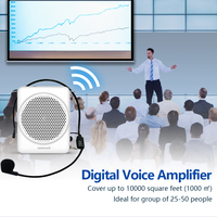 Mikrofon dan Speaker Portabel S368 6 Watt 125G, Mikrofon Kelas Atas untuk Guru Performa Tinggi