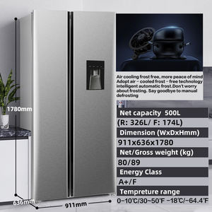 Refrigerador Doméstico de Dos Puertas con Enfriamiento por Aire y Sin Escarcha, con Dispensador de Agua, Refrigerador de Alta Calidad Sin Escarcha, OEM a <span class=keywords><strong>Precio</strong></span> de Fábrica - Product Image 2