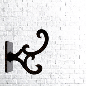 Decorative Antique Black Rustic Cast Iron Wall Hook Bracket with Ornate Scroll Design Vintage Metal Hanging Hook for Home Decor - Product Image 6