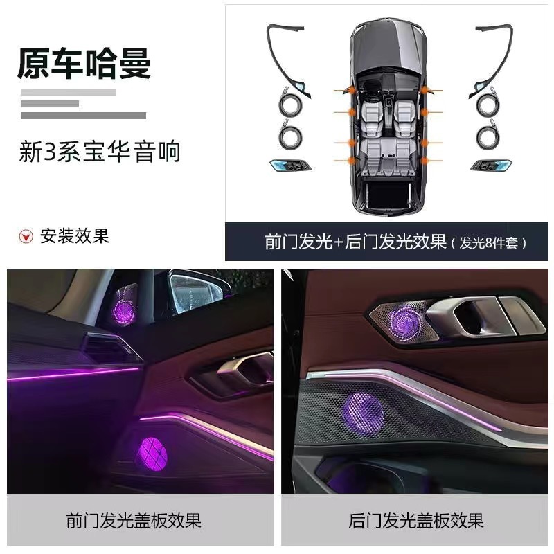 Nouveau cache lumineux 8 pour BMW Série 3 i3 (Harman d'origine).
