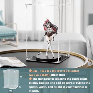 علبة عرض أكريليك شفافة لتجميع صناديق العرض والتماثيل والمقتنيات ، وتوفير الحماية من الغبار - Product Image 3