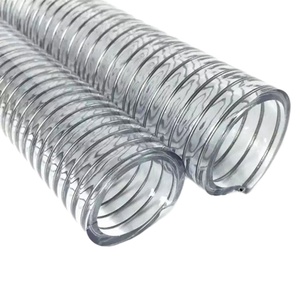 ID6mm-300mm прозрачный трубчатый шланг, антифризная вакуумная трубка, оборудование для пищевой промышленности, ПВХ/Полиуретановый проволочный шланг - Product Image 1