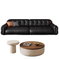 Ensemble de canapés sectionnels minimalistes italiens modernes, garnis d'éponge, taille personnalisable, adaptés aux salons grands et petits
