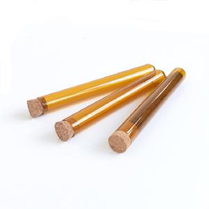 Fabricantes fornecimento directo transparente boca plana redondo fundo borosilicato tubo de ensaio pode ser equipado com cortiça - Product Image 6