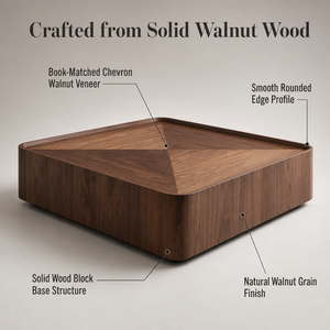 <span class=keywords><strong>Tavolino</strong></span> da Caffè di Design Minimalista Stile Metà Secolo per Soggiorno con Struttura in <span class=keywords><strong>Legno</strong></span> di <span class=keywords><strong>Noce</strong></span> Effetto Corteccia e Base in Metallo - Product Image 4