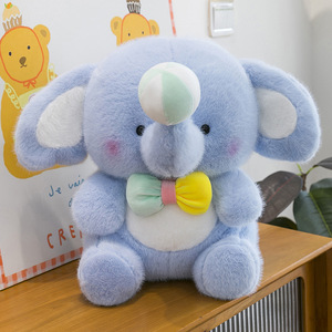 Cute Benny <strong>Elephant</strong> Baby Plush Dolls Soft Stuffed Animals Toys Fluffy Pillow Decor Great Birthday <strong>Present</strong> for Adults and Kids - Product Image 1