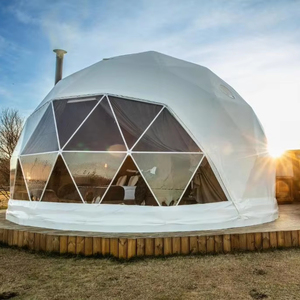 Outdoor Large Luxury Waterproof <strong>3</strong> <strong>Bedroom</strong> <strong>Tent</strong> with Living Room Igloo Geodesic Dome Family Camping <strong>Tent</strong> - Product Image 2
