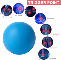 Balle de massage unisexe Zakerda en silicone écologique de 63 mm avec logo personnalisé, outil de libération musculaire et de yoga, rouleau de massage premium