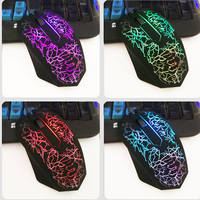 Mouse Gaming Komputer USB 7 Tombol, 7-RGB Lampu Berwarna-warni Bernapas, Panjang 1.5m, Tangan Kanan